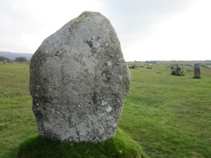 A standing stone of the Hurlers stone circle; Bodmin Moor, 2010