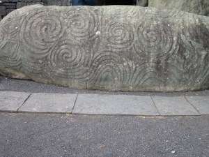 Headstone at Newgrange, Ireland 2010
