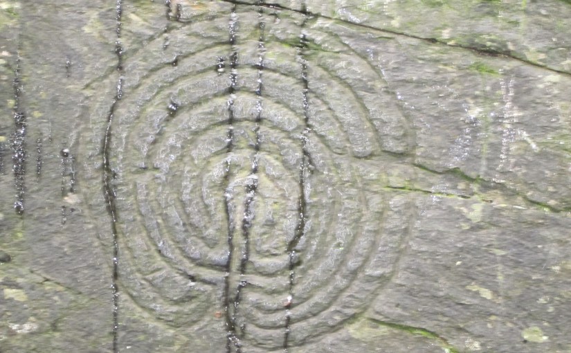 Rocky Valley Rock Carving Labyrinth, near Boscastle 2010